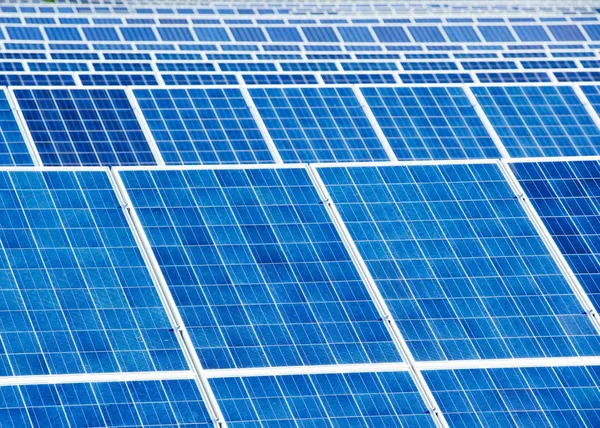 太陽電池パネルの詳細要約 - 再生可能エネルギー ソース — ストック写真