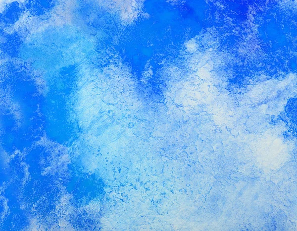 Blauer Aquarell-Hintergrund. durch Zeichnung — Stockfoto