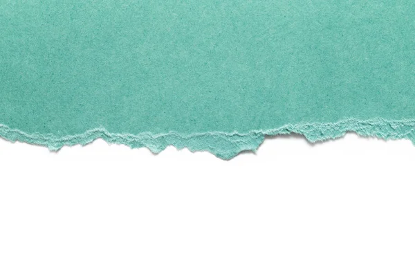 Carta strappata isolata su sfondo bianco — Foto Stock