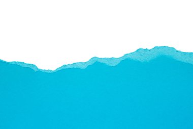 yırtık kağıt beyaz arkaplanda izole edildi