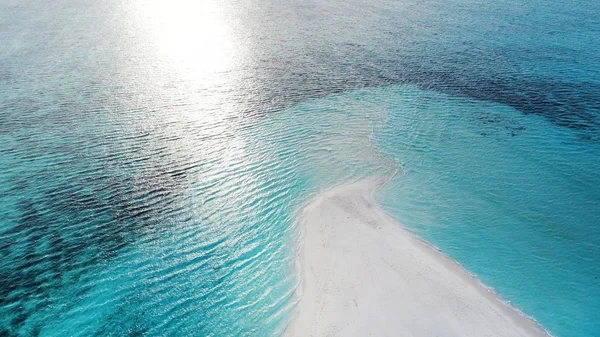 Beautiful Aerial View Maldives Tropical Beach Travel Vacation Concept — Stock Photo, Image