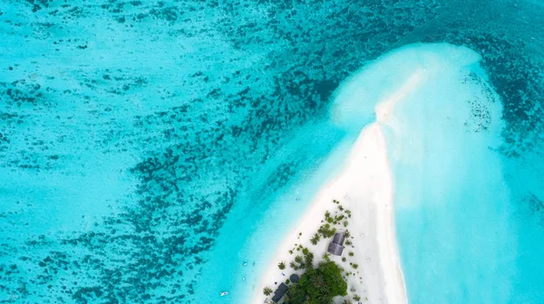 Belle Vue Aérienne Sur Les Maldives Plage Tropicale Concept Voyage — Photo