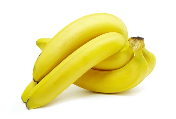 Frutas de plátano aisladas sobre fondo blanco — Foto de Stock