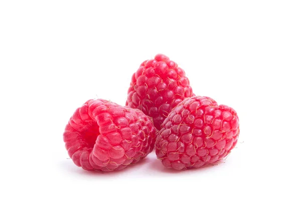 Framboise isolée. Framboise sur blanc. Framboises. — Photo