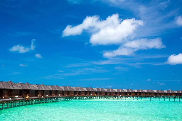 Landskap Maldiverna stranden. Tropiskt hav. Bakgrund till sammanfattning — Stockfoto