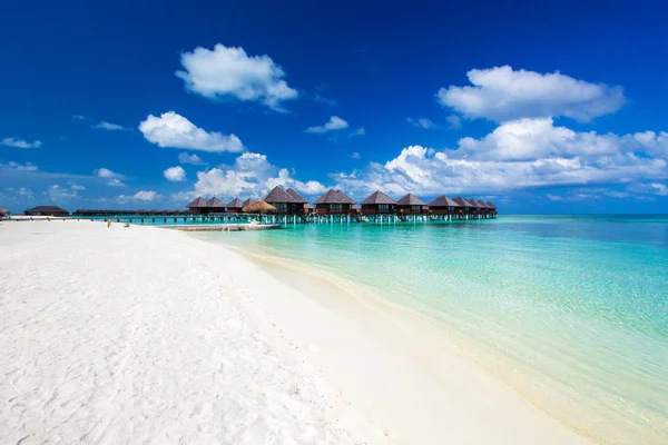 Paisagem de praia de Maldivas. Mar tropical. Fundo para summ — Fotografia de Stock