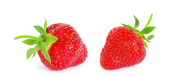 孤立的白色的草莓 — 图库照片
