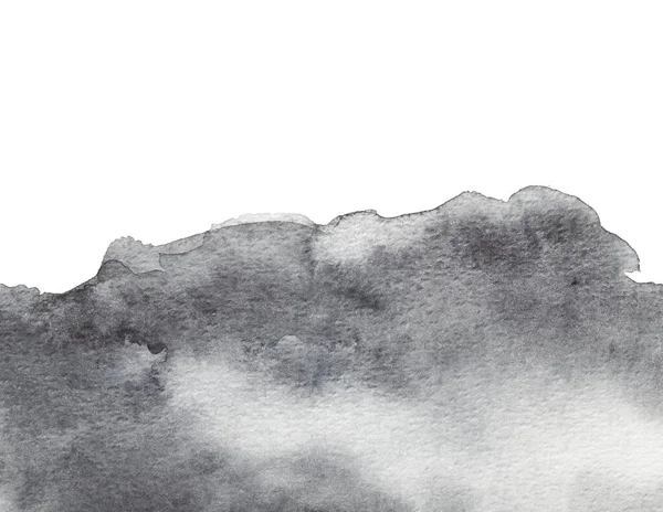 灰色抽象水彩背景 纸上作画 — 图库照片