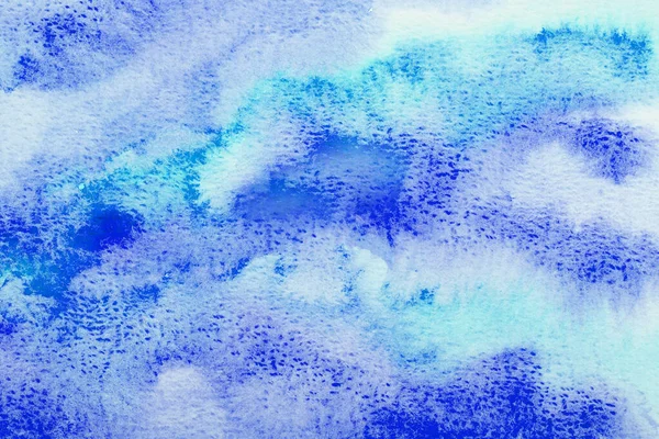 Абстрактный Синий Акварельный Фон Цвет Брызг Бумаге Рисунок — стоковое фото