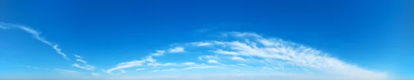 Blue Sky Background Tiny Clouds Panorama Background — Stock Photo, Image