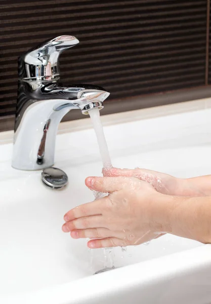 Washing hands for corona virus prevention. Stop spreading coronavirus.