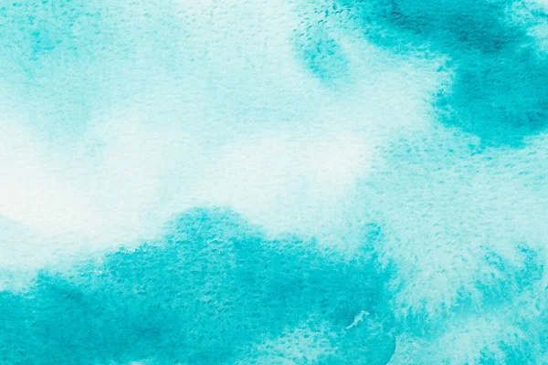 Αφηρημένο Μπλε Φόντο Ακουαρέλα Χρώμα Που Πιτσιλάει Στο Χαρτί Χειροποίητο — Φωτογραφία Αρχείου