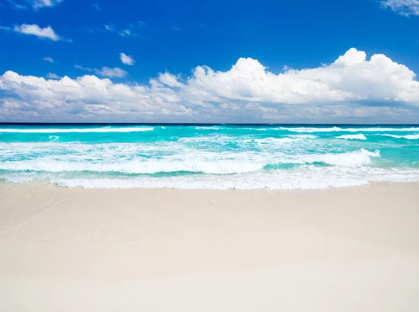 Spiaggia Tropicale Mare Caraibico Paesaggio Marino — Foto Stock