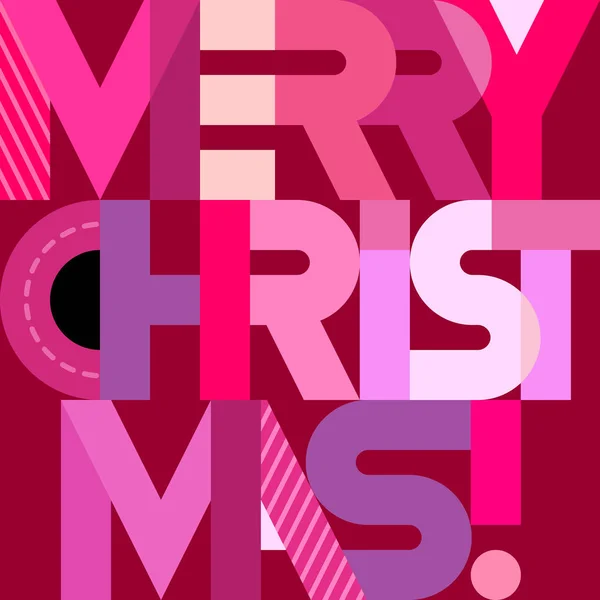 Веселий різдвяний текстовий дизайн — стоковий вектор