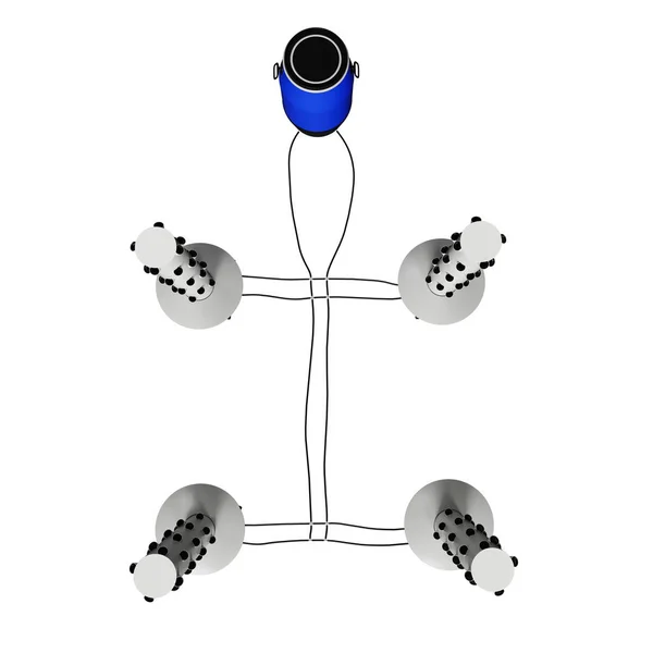 Hydroponie Aeroponics Rostoucí Sistem — Stock fotografie