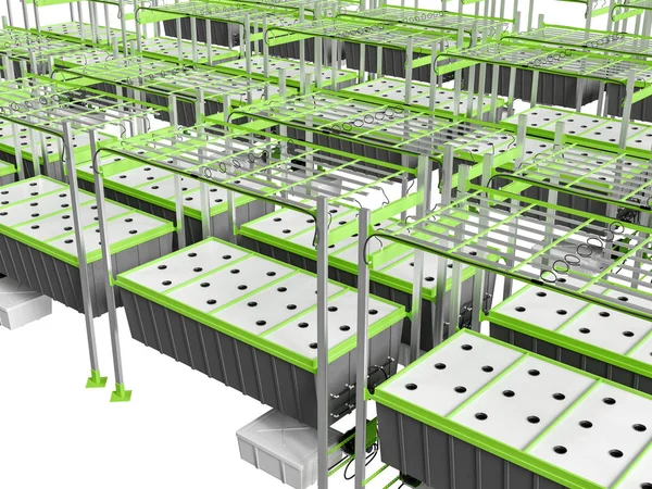 Hydroponics Aeroponics Wachsen Sistem — Stockfoto