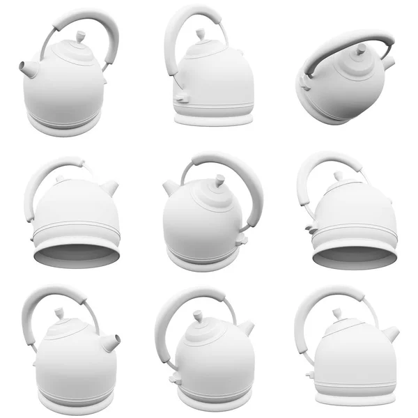 Teapot 3D Renderização — Fotografia de Stock