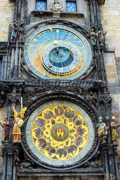 Česká republika. Pražský orloj. Detailní záběr — Stock fotografie