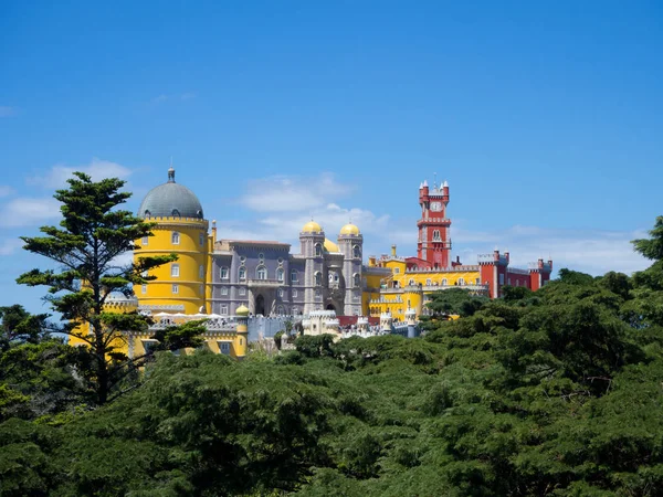 Palatset av Pena, Sintra vackra slottet i Portugal Stockbild