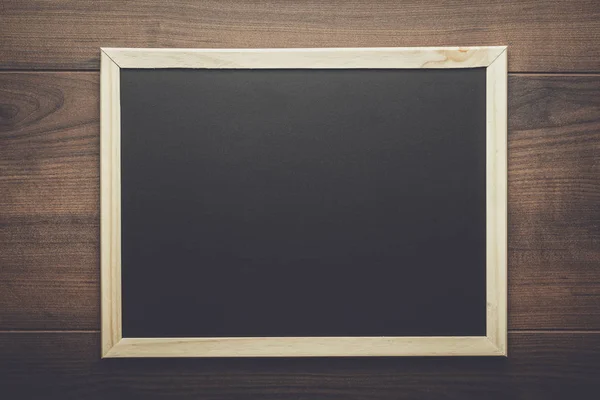 Clean wooden blackboard — Stock Photo, Image