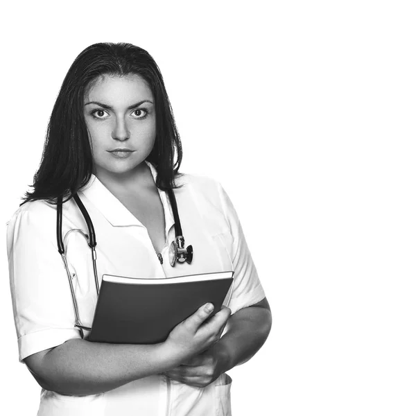 Arts vrouw met stethoscoop — Stockfoto