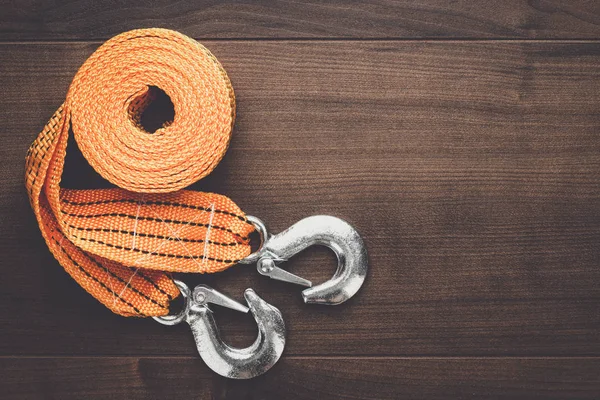 Towing rope on the table — Stock Photo, Image