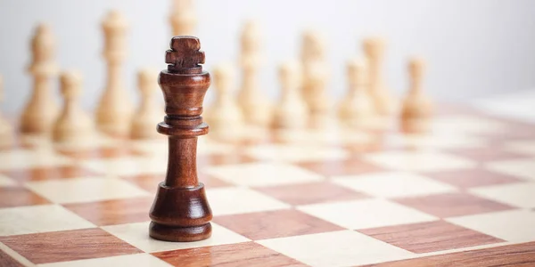 Chess concept on the grey background — Stock Photo, Image