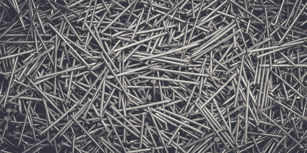 many nails on the table