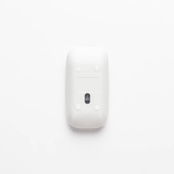 Mouse computador de cabeça para baixo no fundo branco. não isolado — Fotografia de Stock