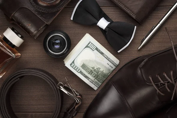 Mens accessories on the table — Stock Photo, Image