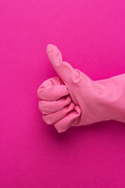 pembe koruyucu eldiven el