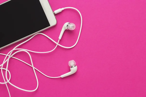 Studio shot of white smartphone — Stock Photo, Image