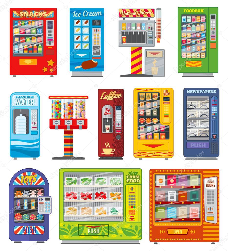 Vending machine, food and drink automatic selling