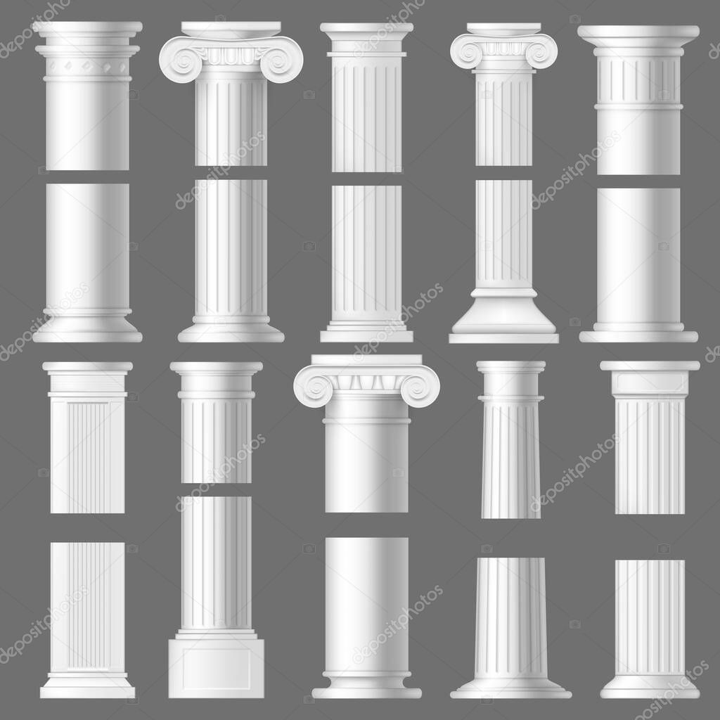 Columna Decorativa Arquitectónica Ilustración del Vector - Ilustración de  plano, extracto: 77042047