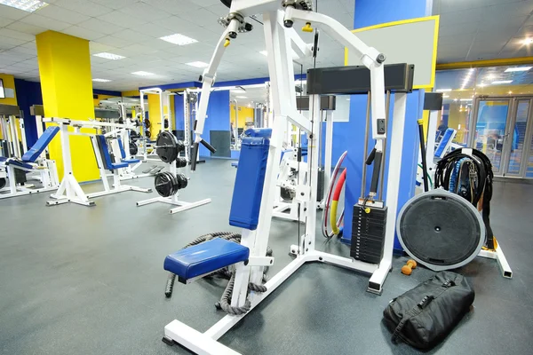 Fitness hall with sport equipment — Stock Photo, Image