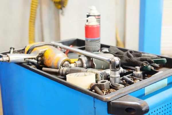 Set of tools on a working place — Stock Photo, Image