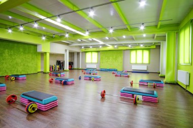 modern bir fitness salonu