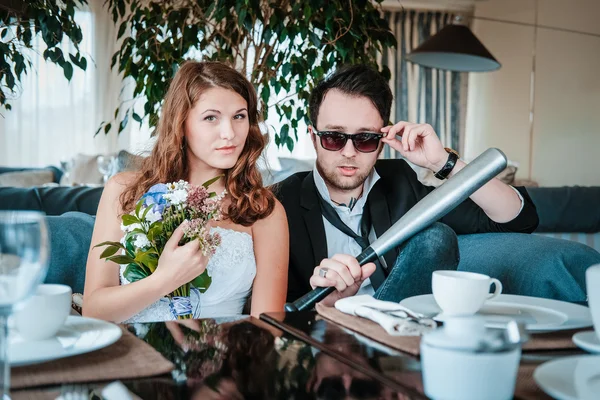 New married couple — Stock Photo, Image