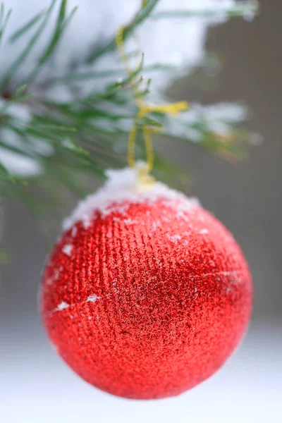 Cinta en el árbol de Navidad — Foto de Stock