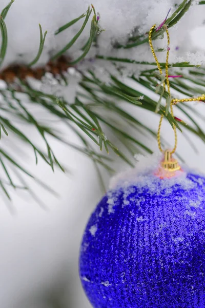 Cinta en el árbol de Navidad —  Fotos de Stock