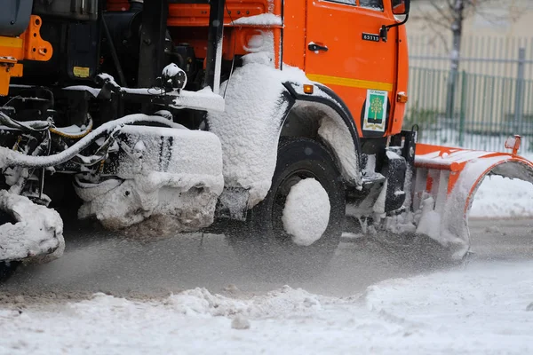 Macchina di rimozione neve — Foto Stock