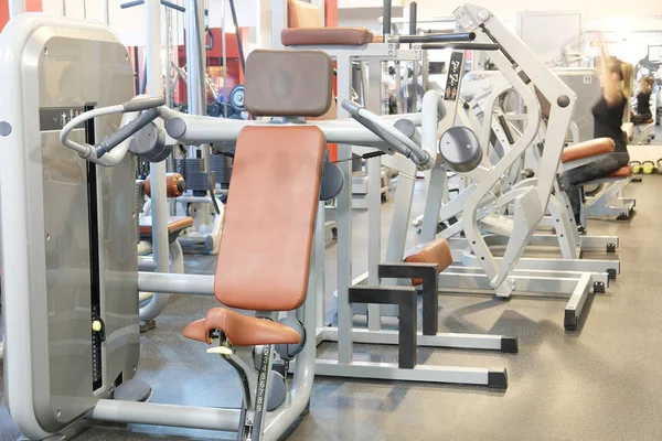 Fitness hall with fitness equipment — Stock Photo, Image