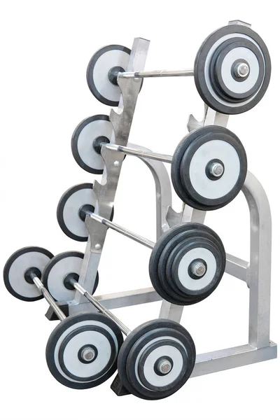 Barbells in a fitness hall — Stock Photo, Image