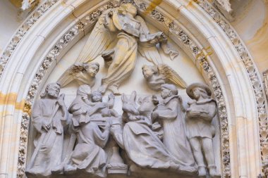 Prag Kalesi St Vitus Katedrali kısmi yüksekliği
