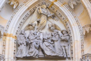 Prag Kalesi St Vitus Katedrali kısmi yüksekliği