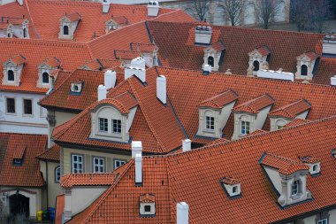 Prag 'ın tarihi bir bölümünün Panoraması
