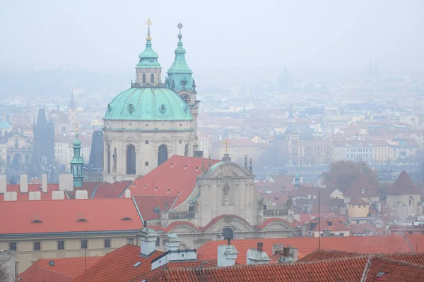 Panorama historycznej części Pragi — Zdjęcie stockowe