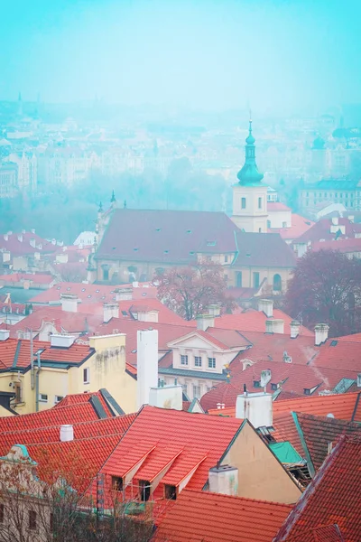 Panorama historycznej części Pragi — Zdjęcie stockowe