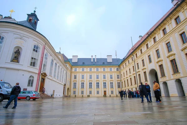 Náměstí na Pražském hradě v Praze — Stock fotografie