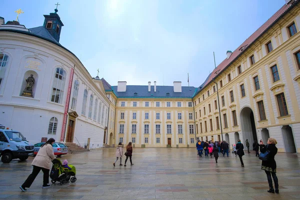 Náměstí na Pražském hradě v Praze — Stock fotografie